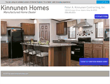 Tablet Screenshot of kinnunenhomes.com